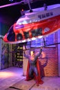 Superman wax statue at Madame Tussauds Wax Museum at ICON Park in Orlando, Florida