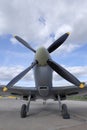 A Supermarine Spitfire front view Royalty Free Stock Photo