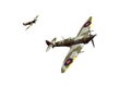 Supermarine Spitfire isolated on white background Royalty Free Stock Photo