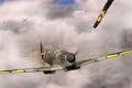 Supermarine Spitfire victorious during WW2 Royalty Free Stock Photo