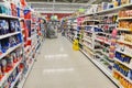 Supermarket Aisle View Royalty Free Stock Photo