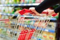 Supermarket cart Royalty Free Stock Photo