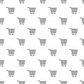 Supermarket cart with plastic handles pattern Royalty Free Stock Photo
