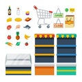 Supermarket Decorative Icons Collection