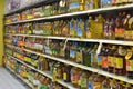 The supermarket edible oil counters