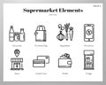 Supermarket elements Line pack