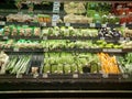 Supermarket Fresh organic Vegetables on shelf in supermarket.Healthy food concept. Vitamins and minerals. Royalty Free Stock Photo