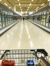 Supermarket - Grocery Store Frozen section aisle - Editorial image Royalty Free Stock Photo