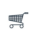 supermarket icon vector from finance concept. Thin line illustration of supermarket editable stroke. supermarket linear sign for