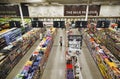 Supermarket interior view, Grocery store in Toronto, Canada Royalty Free Stock Photo