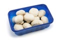 Supermarket Punnet of Mushrooms Royalty Free Stock Photo