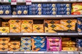 Supermarket Shelf Packets Jacobs And Carrs Biscuit Crackers Royalty Free Stock Photo
