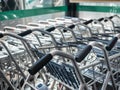 Supermarket Trolley Shopping Consumer Retail shop Business concept Royalty Free Stock Photo