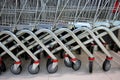 Supermarket trolleys Royalty Free Stock Photo