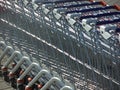 Supermarket trolleys Royalty Free Stock Photo