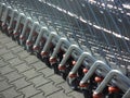 Supermarket trolleys Royalty Free Stock Photo