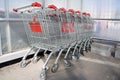 Supermarket trolleys Royalty Free Stock Photo