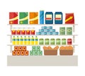 Supermarkets and Grocery Stores. Retail Shop