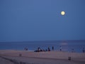 Supermoon as seen from Fire Island , Long Island NY