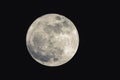 Supermoon full in march Royalty Free Stock Photo