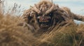 Supernatural Creature Roaming Through Hellish Grass - Canon M50 Shot