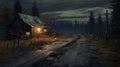 Supernatural Realism: A Defected Cabin On A Mysterious Dirt Road