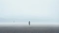 Supernatural Realism: A Desolate Landscape With A Mysterious Figure In 8k Resolution