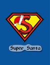 Supernatural Santa design Royalty Free Stock Photo