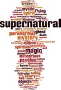 Supernatural word cloud