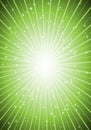 Supernova blast in green Royalty Free Stock Photo