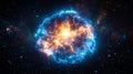 Supernova Explosion Captured in Space Royalty Free Stock Photo