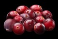 Superpositioned pile of cranberries Royalty Free Stock Photo