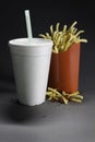 Supersize epidemic - fast food soda and fries