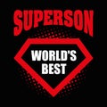 Superson logo superhero World& x27;s best