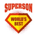 Superson logo superhero World& x27;s best