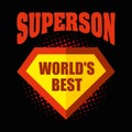 Superson logo superhero World& x27;s best