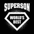 Superson logo superhero World& x27;s best
