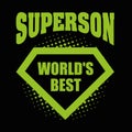 Superson logo superhero World& x27;s best