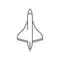 Outline icon - Supersonic airplane