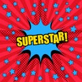 Superstar comic wording template