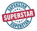 superstar stamp Royalty Free Stock Photo