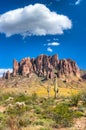 Superstition Mountains Royalty Free Stock Photo