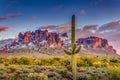 Superstition Mountains Arizona Royalty Free Stock Photo