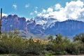 Superstition Mountains Arizona, Tonto National Forest, Apache Junction, Arizona, United States Royalty Free Stock Photo