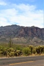 Superstition Mountains Wilderness Area Phoenix Arizona Royalty Free Stock Photo