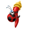 Ladybird with horn