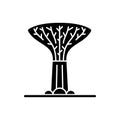 Supertree grove black glyph icon