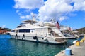 Superyacht in St. Barth Royalty Free Stock Photo