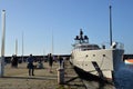 Superyacht in whitehaven harbour