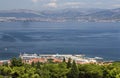 Supetar town on BRAC ISLAND Royalty Free Stock Photo